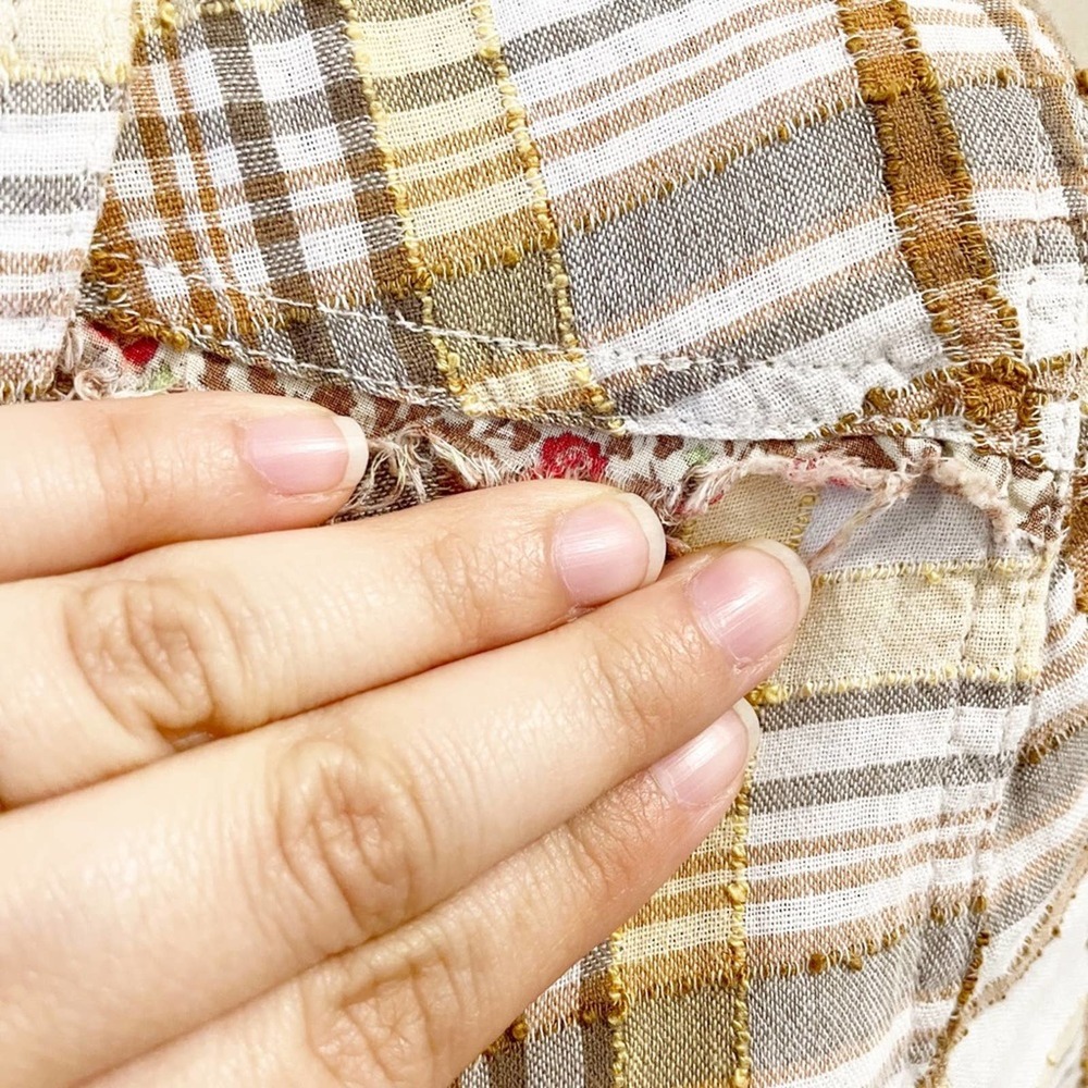 Free People We The Free Park Ranger Plaid Top XS - Picture 4 of 15
